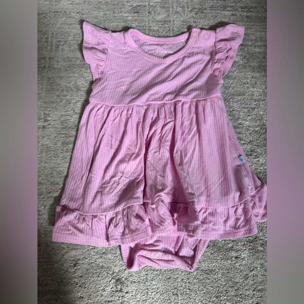Posh Peanut Pink Ruffle Onsie